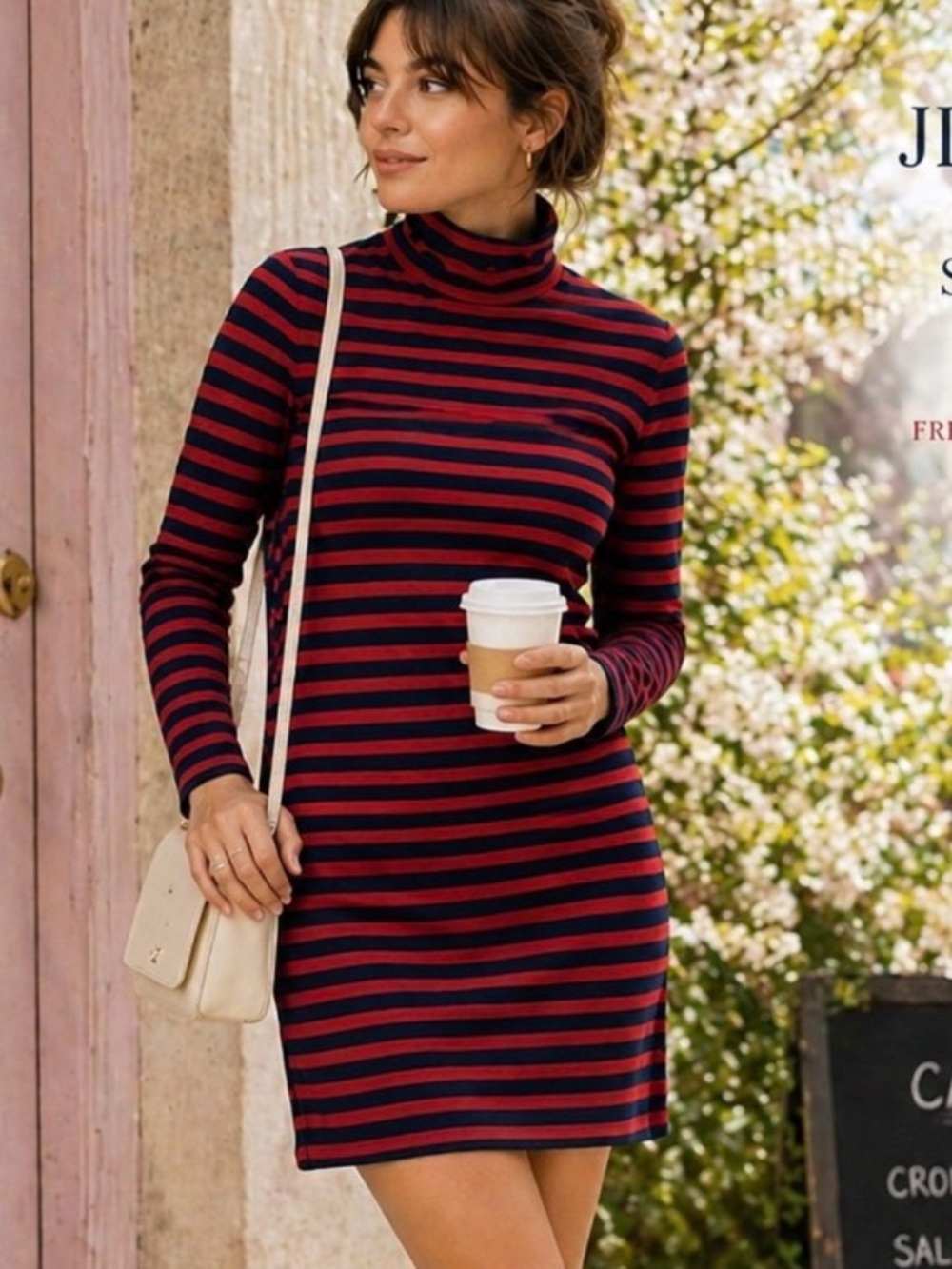 *Sessùn Jim Holiday Striped Mini Dress French Girl Chic Parisian style